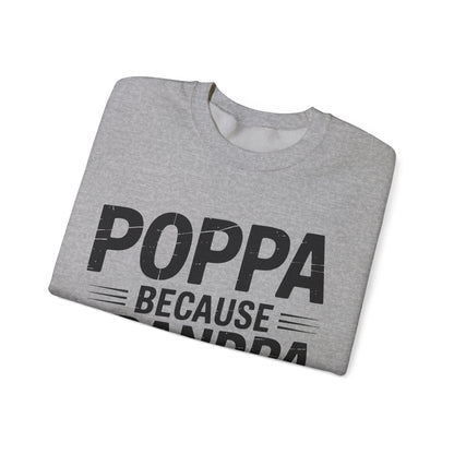 Poppa Grandpa From Grandkids Father's Day Poppa Sweatshirt