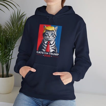Cats For Trump 2025 Funny Tee For Vance Trump Hoodie