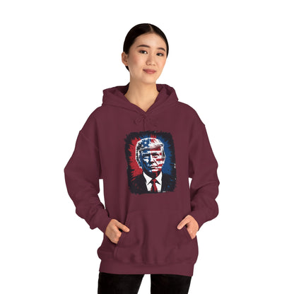 President Trump Portrait 4th July Hoodie