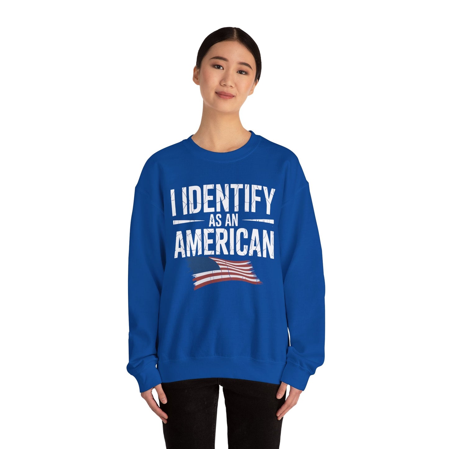 I Identify as an American No Identity Politics USA Sweatshirt