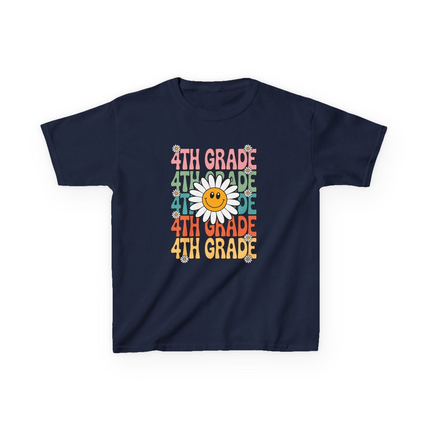 Groovy 4th Grade Back To School First Day of Fourth Grade T-Shirt