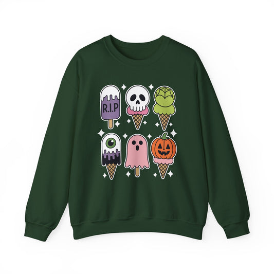 Horror Movie Summer Popsicle Halloween Ice Cream Summer-ween Sweatshirt for Men Women