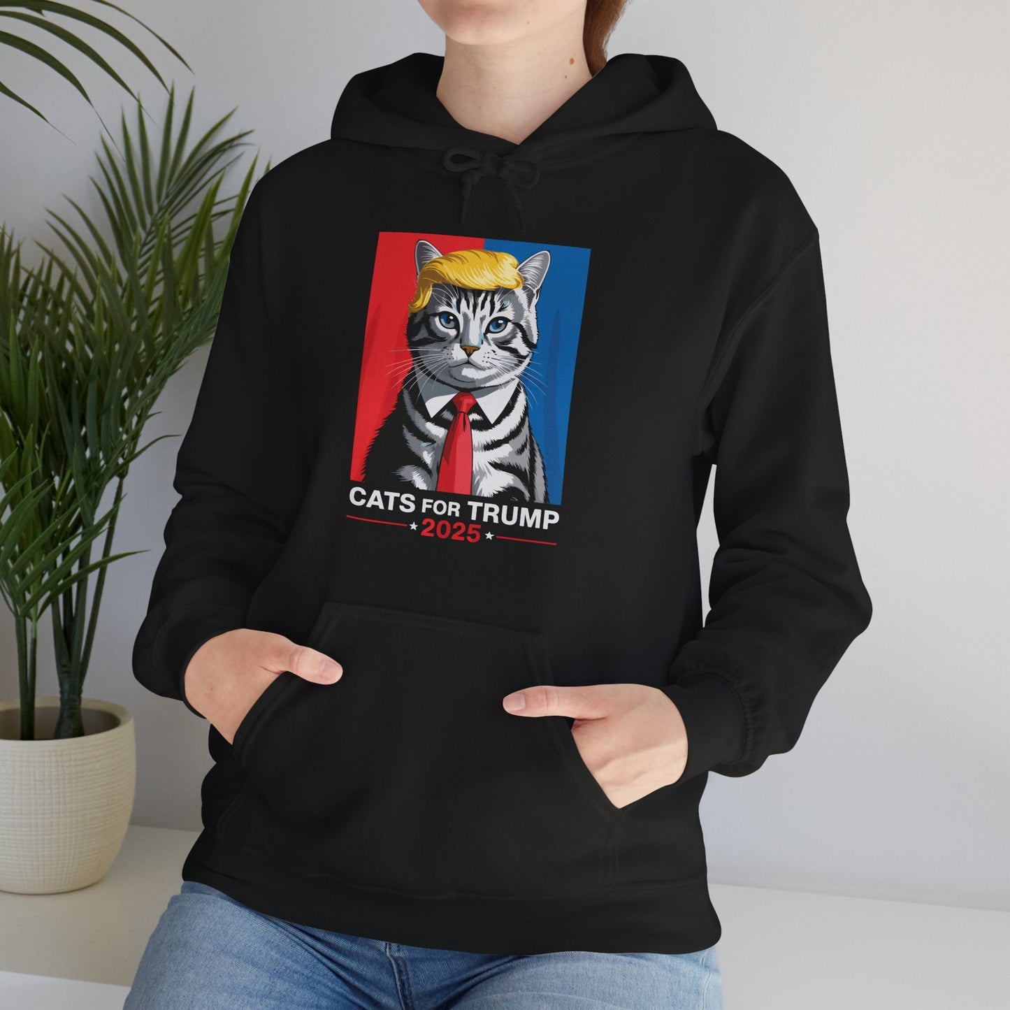 Cats For Trump 2025 Funny Tee For Vance Trump Hoodie