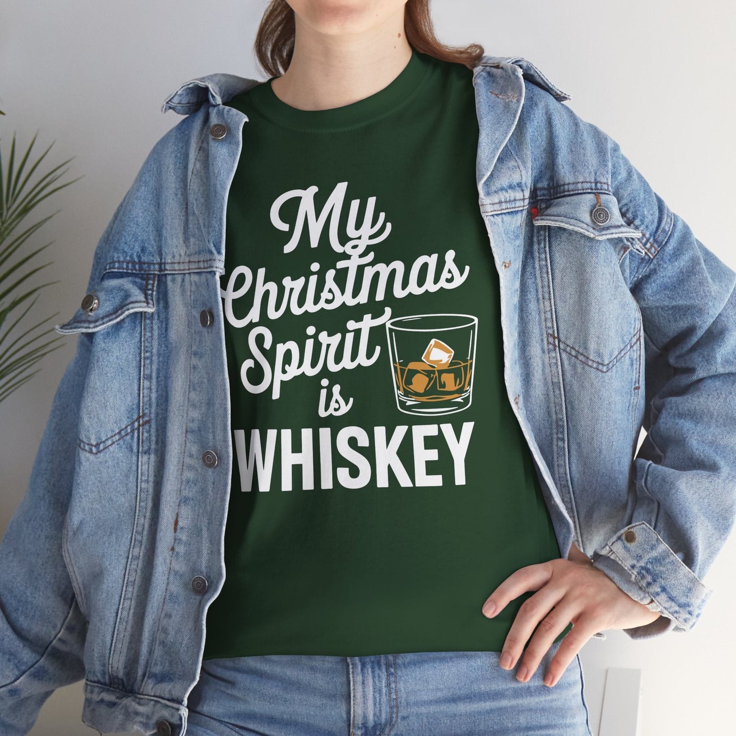 Funny Christmas Drinking Shirt Whiskey Liquor Drinker Saying T-Shirt