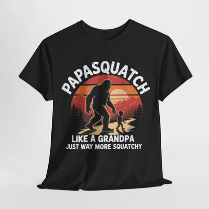 Retro Papa Squatch Like A Grandpa Funny Bigfoot Sasquatchy T-Shirt