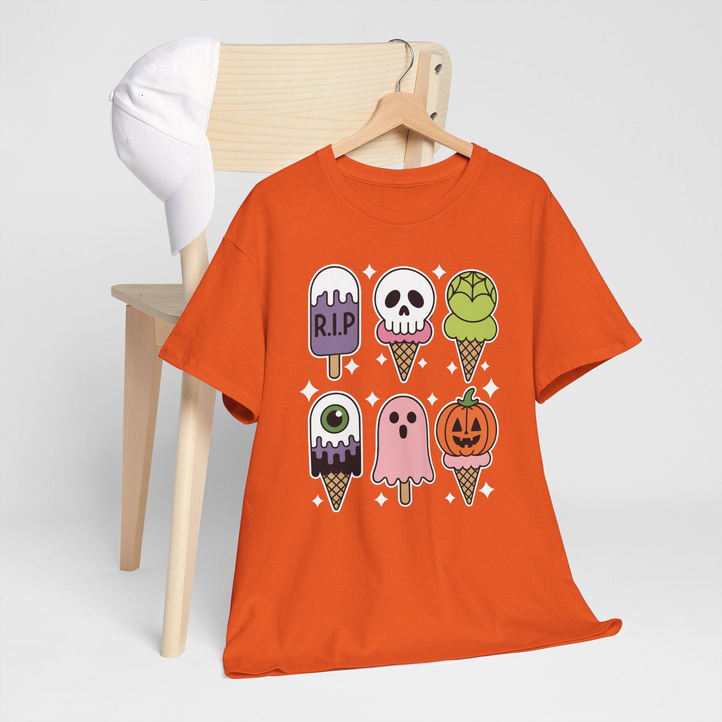 Horror Movie Summer Popsicle Halloween Ice Cream Summer-ween T-Shirt for Men Women