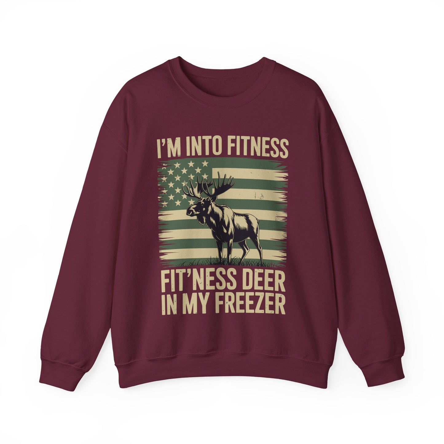 Hunting Im Into Fitness Fit Ness Deer Freezer Men Women Sweatshirt