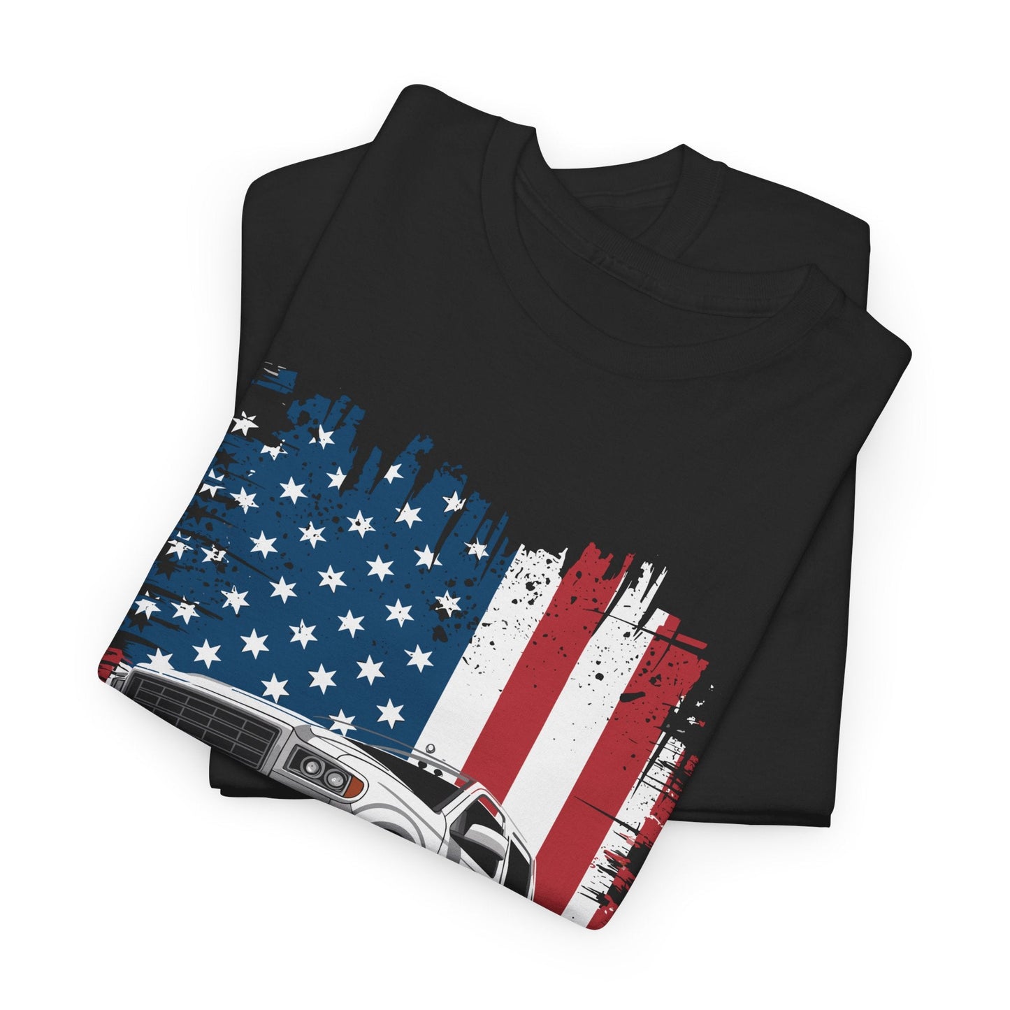 Monster Truck USA Flag American T-Shirt