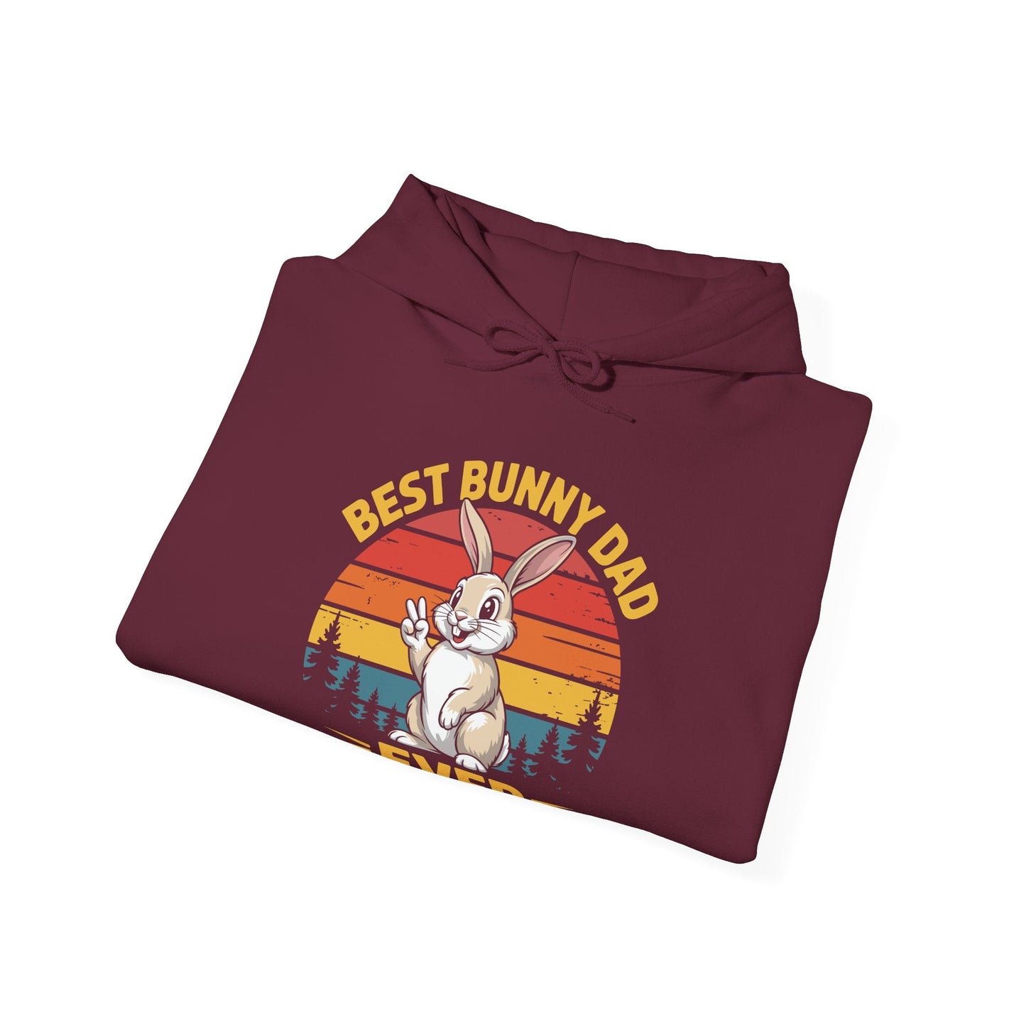 Best Bunny Dad Ever Funny Rabbit Lover Dad Gift Hoodie for Pet Owners