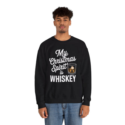 Funny Christmas Drinking Shirt Whiskey Liquor Drinker Saying Sweatshirt