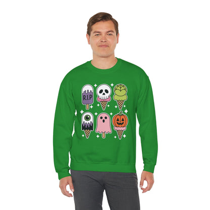 Horror Movie Summer Popsicle Halloween Ice Cream Summer-ween Sweatshirt for Men Women