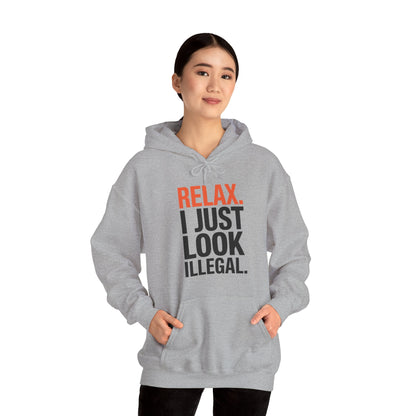 Funny Relax, I Just Look Illegal Sarcastic Hoodie