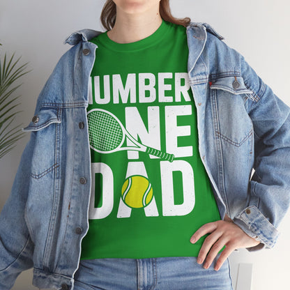 Tennis Dad Number One Daddy with Tennis Sayings Fathers Day T-Shirt