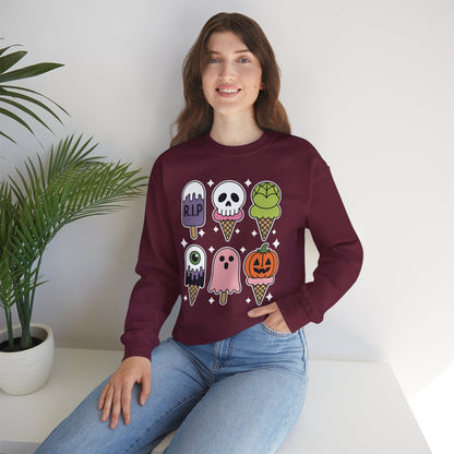 Horror Movie Summer Popsicle Halloween Ice Cream Summer-ween Sweatshirt for Men Women