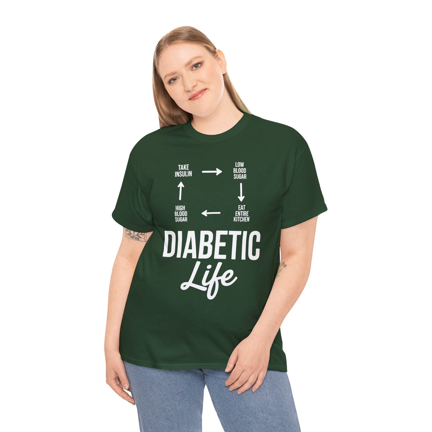 Funny Diabetic Type 1 Diabetes T1D Diabetes Awareness T-Shirt