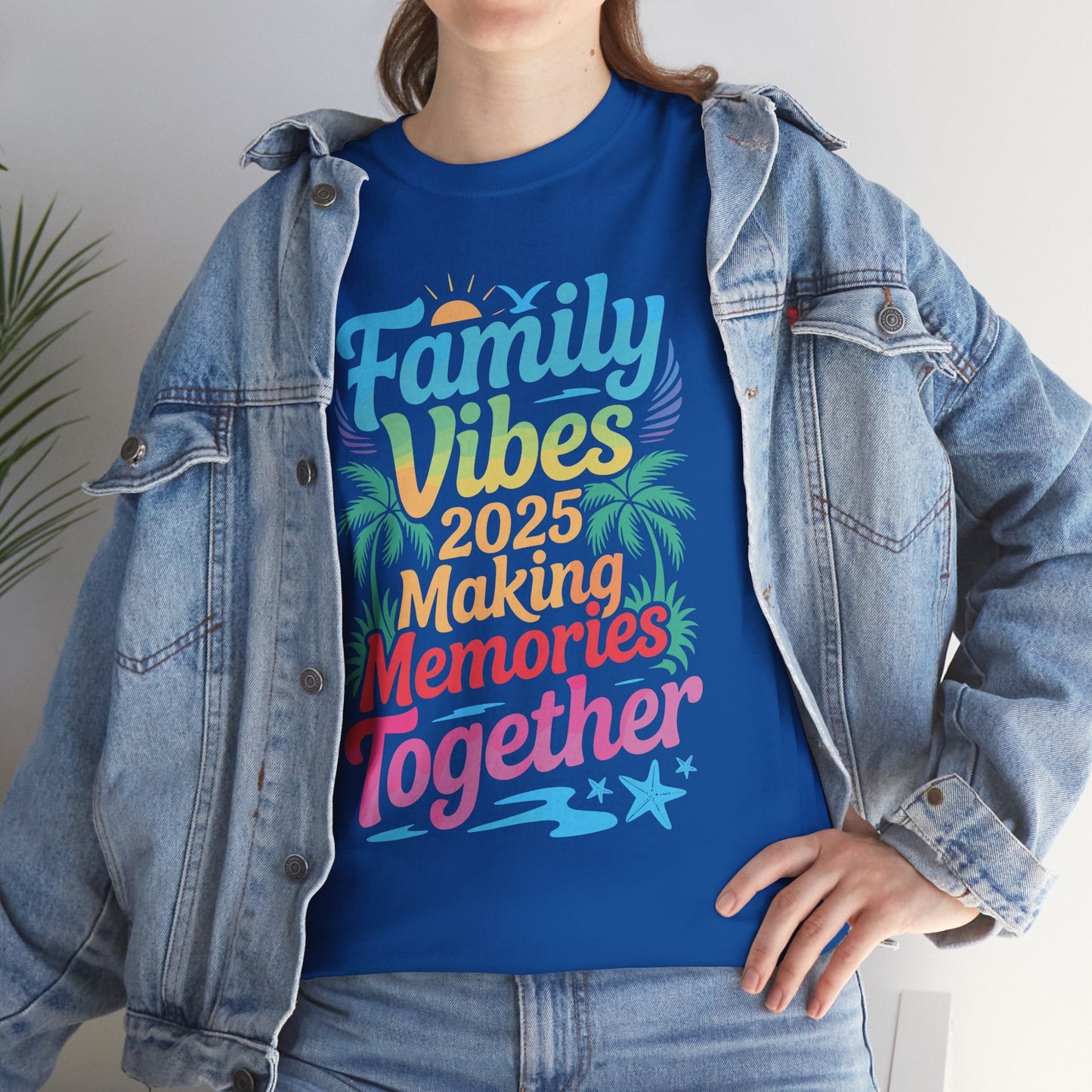Family 2025 Vibes Family Reunion Vacation Making Memories T-Shirt