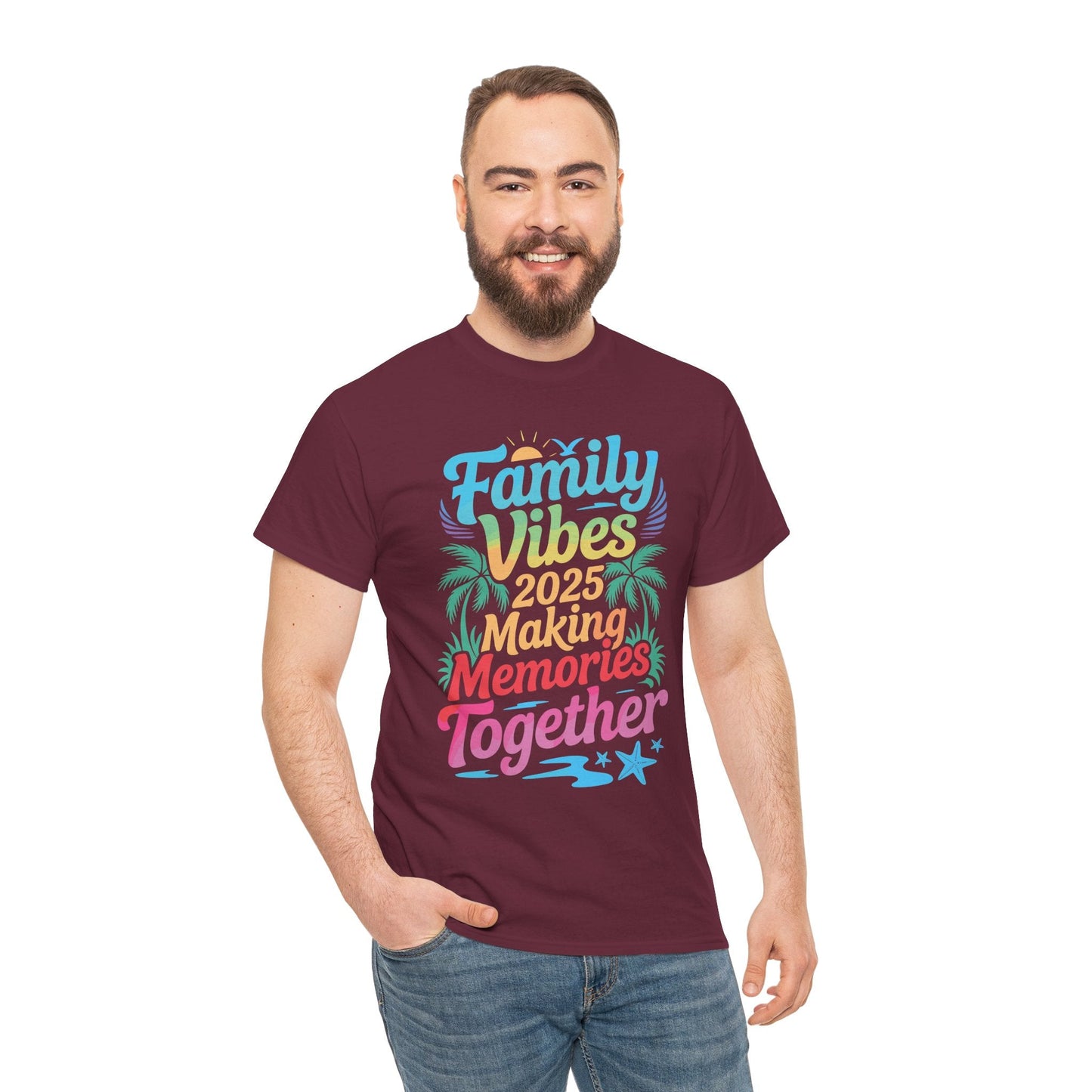 Family 2025 Vibes Family Reunion Vacation Making Memories T-Shirt