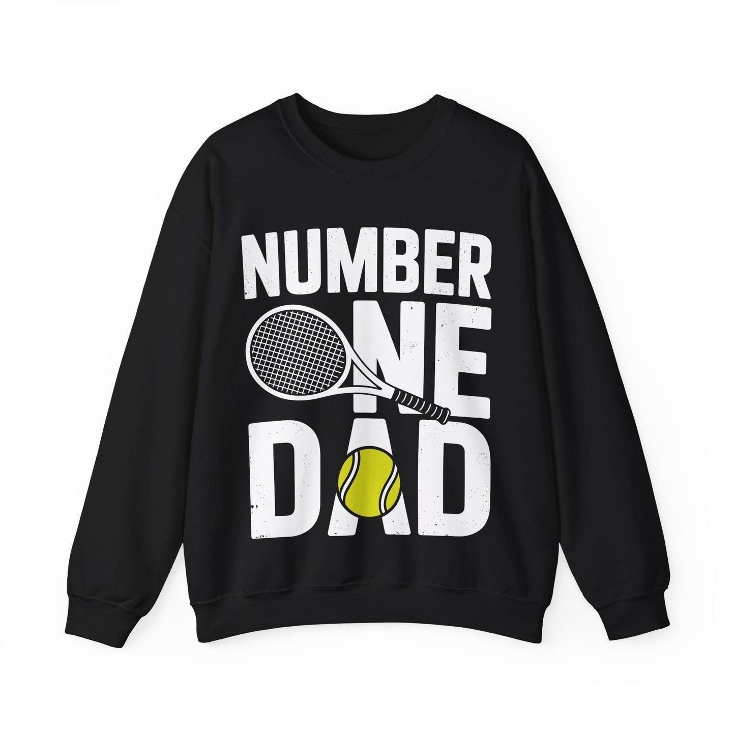 Tennis Dad Number One Daddy with Tennis Sayings Fathers Day Sweatshirt