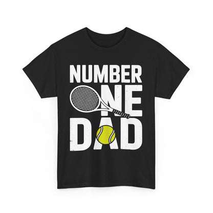 Tennis Dad Number One Daddy with Tennis Sayings Fathers Day T-Shirt