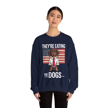 They're Eating the Dogs Trump Hot Dog Sweatshirt
