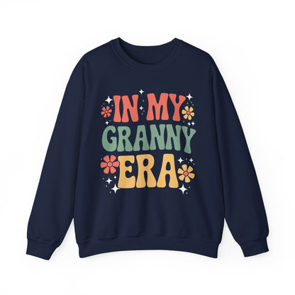 In My Granny Era Funny Sarcastic Groovy Retro Mothers Day Sweatshirt