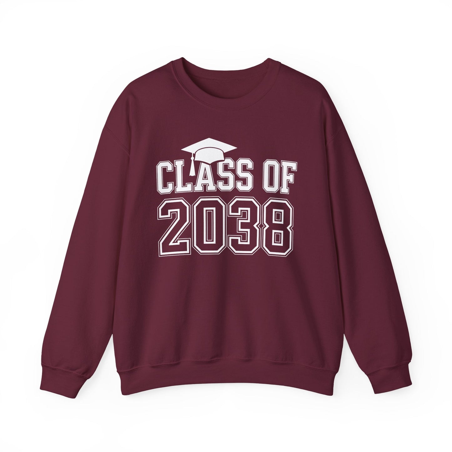 Class of 2038 Grow With Me Funny Kindergarten Back To School Sweatshirt