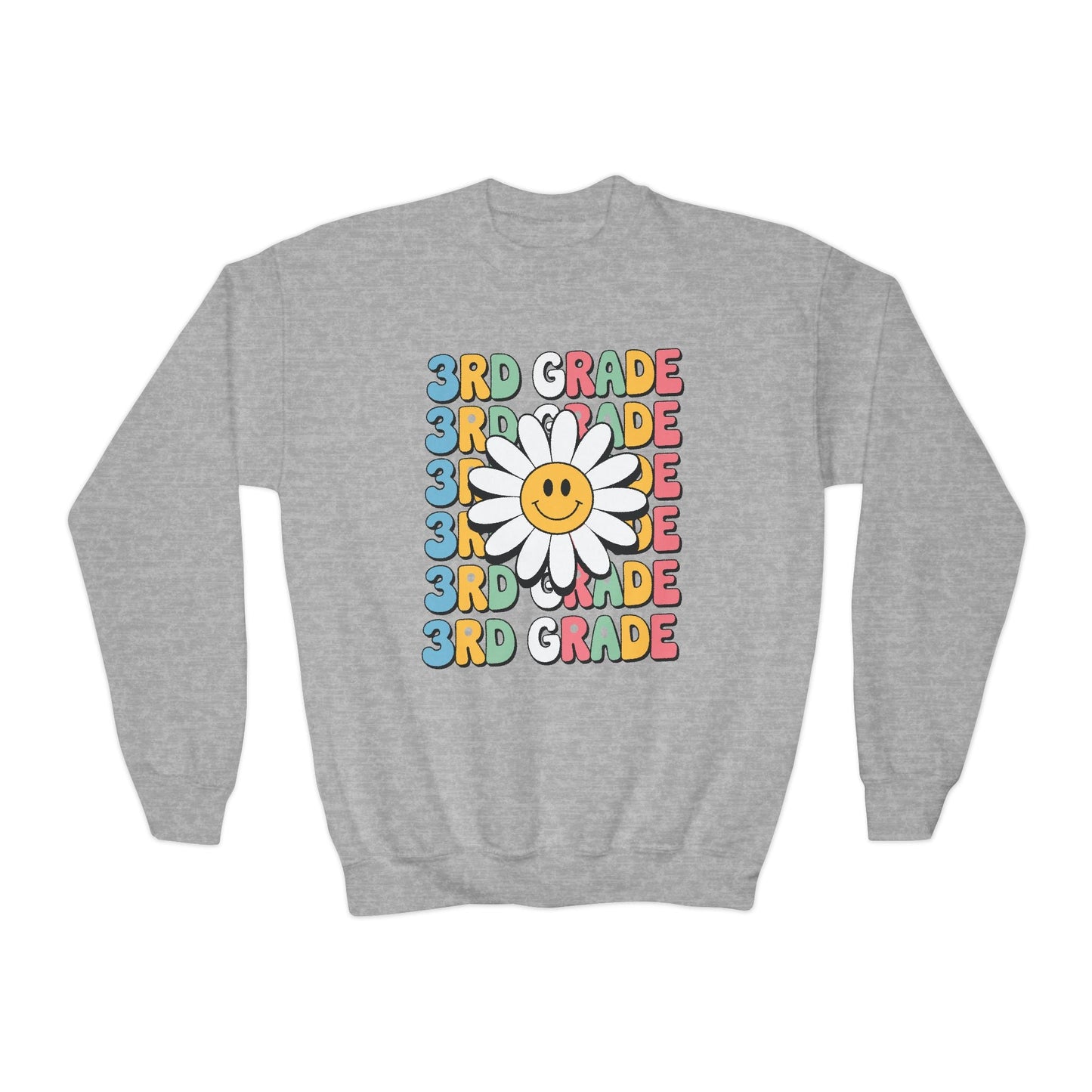 Groovy 3rd Grade Back To School First Day of Third Grade Sweatshirt