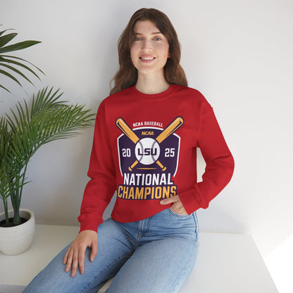 LSU Baseball 2025 National Champions Logo Sweatshirt
