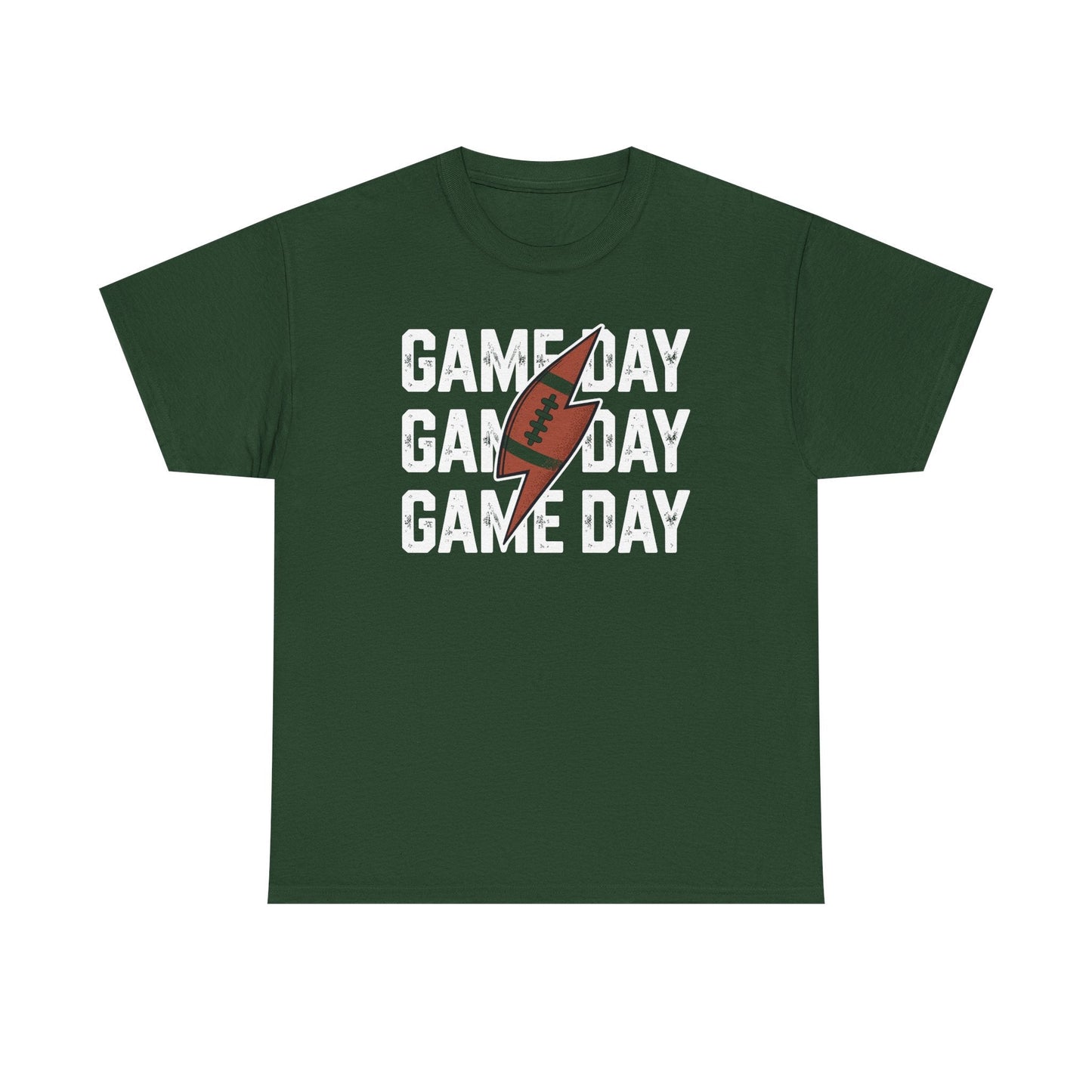 Vintage Game Day Football Lightning Bolt Funny Team Sport T-Shirt