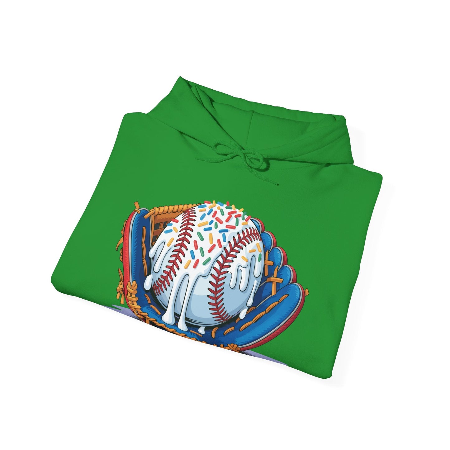Baseball Drip Ice Cream Sprinkles Baseball Glove Hoodie