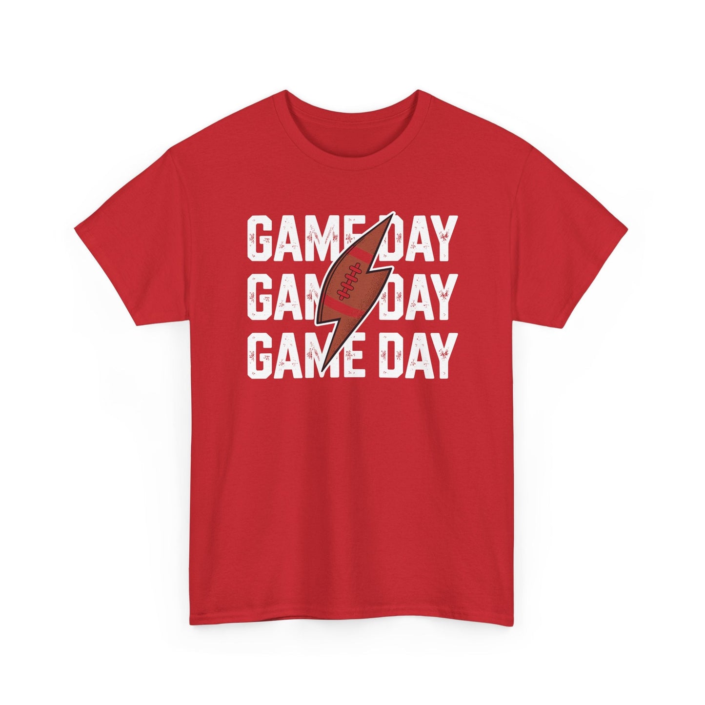 Vintage Game Day Football Lightning Bolt Funny Team Sport T-Shirt