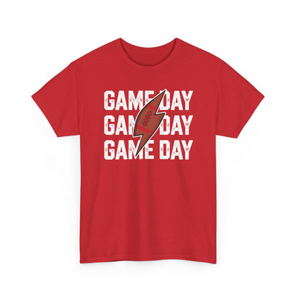 Vintage Game Day Football Lightning Bolt Funny Team Sport T-Shirt