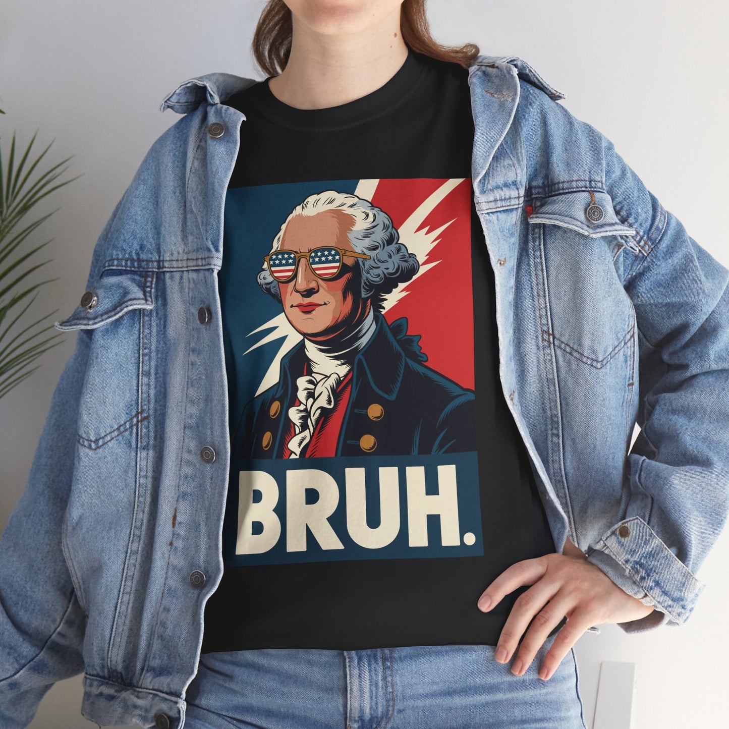 4th Of July 2025 George Washington Bruh. Meme Patriotic T-Shirt