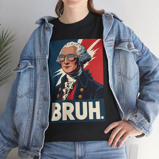 4th Of July 2025 George Washington Bruh. Meme Patriotic T-Shirt