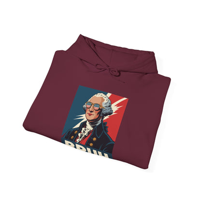 4th Of July 2025 George Washington Bruh. Meme Patriotic Hoodie