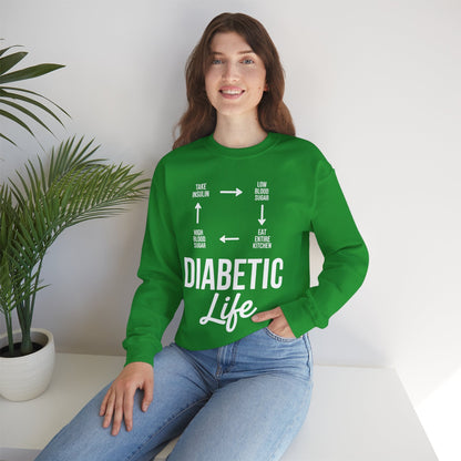 Funny Diabetic Type 1 Diabetes T1D Diabetes Awareness Sweatshirt