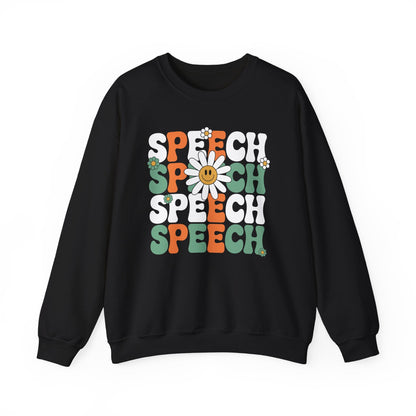 Speech Therapy Retro Speech Language Pathologist Therapist Sweatshirt