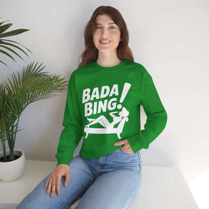 Bada Sarcastic Bing Retro Sexy Girl Bada Bam Sweatshirt