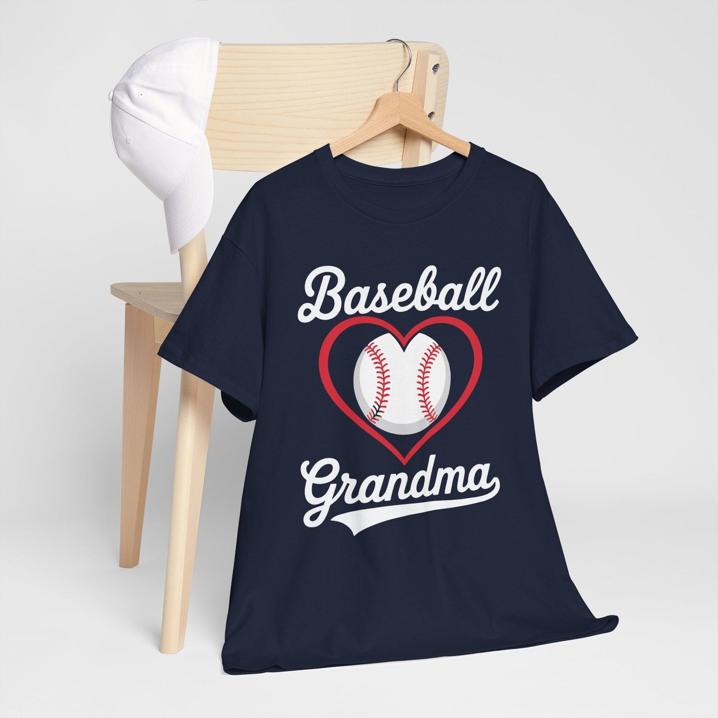 Baseball Grandma Shirt Women Baseball Heart Mothers Day T-Shirt