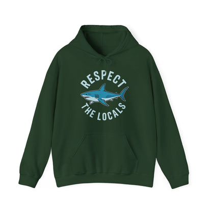 Respect The Locals Shark Ocean Animal Rights Biology Life Hoodie