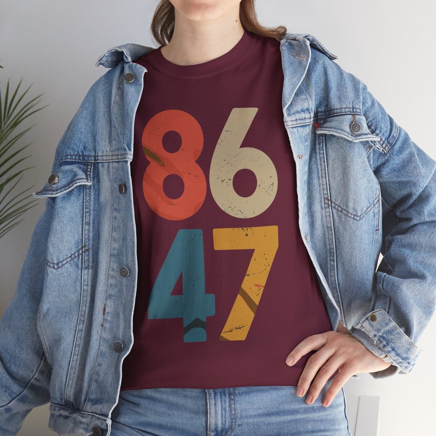 Classic Vintage 80s Style 86 47 Anti Trump T-Shirt