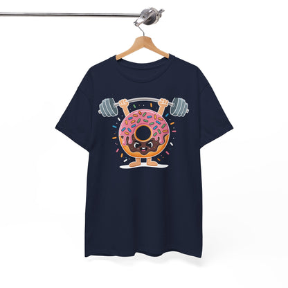 Funny Weightlifing Fitness Workout Gym Donut Lover T-Shirt