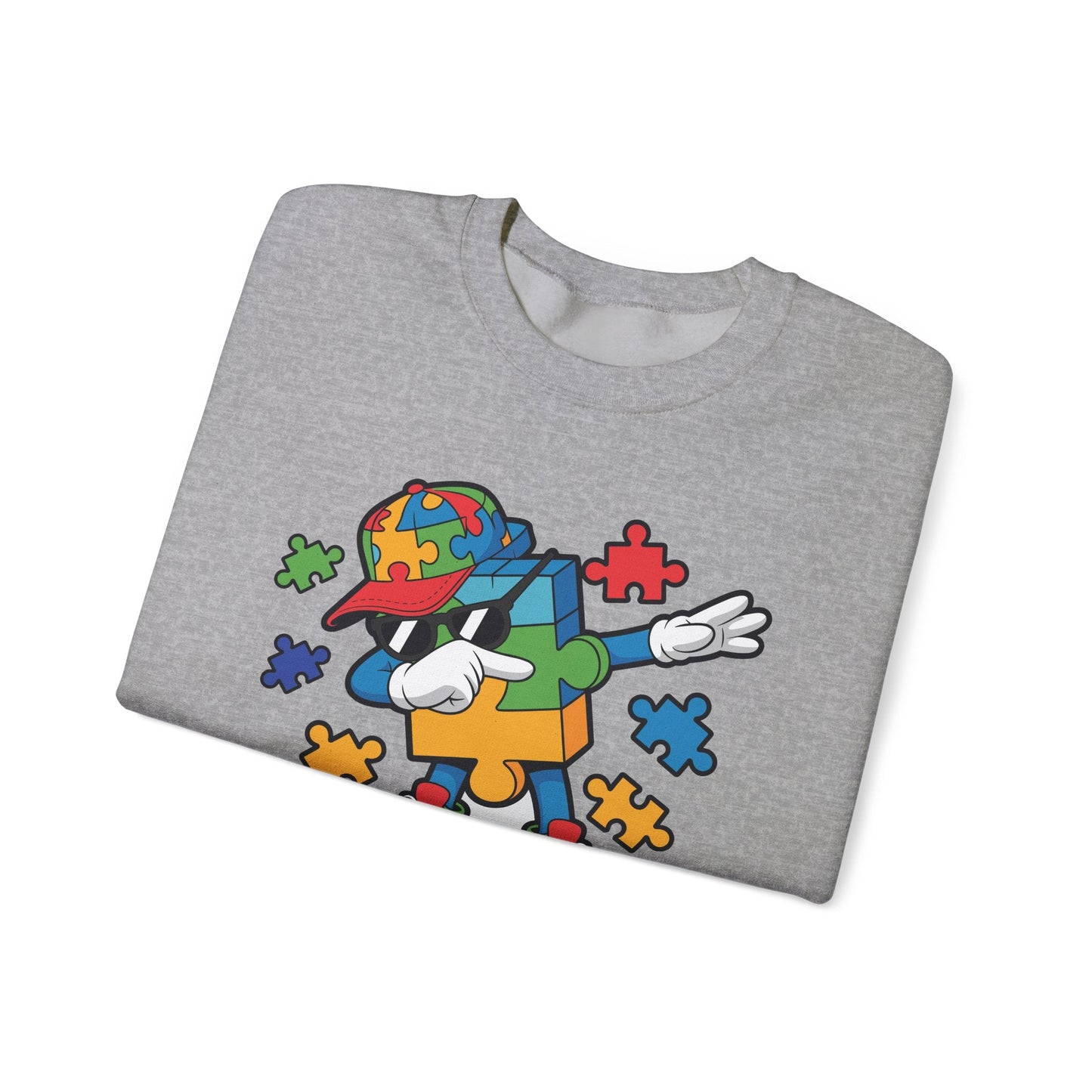 Dabbing Puzzle Autism Awareness Sweatshirt