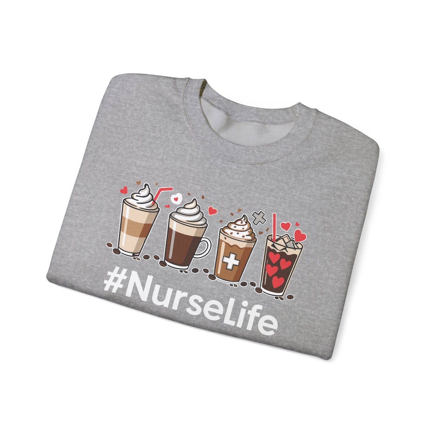 Nurse Life Funny Coffee Nurses Fuel Registered Nurse Medical Sweatshirt