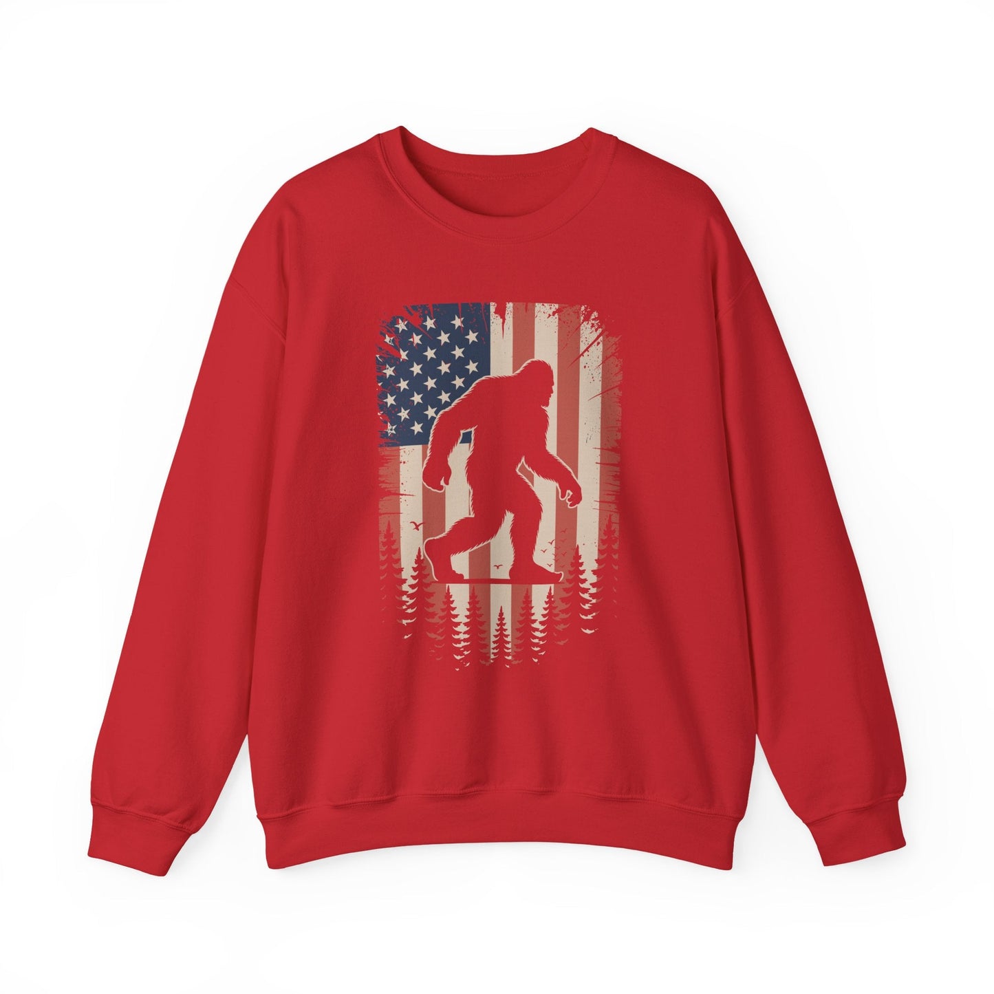 Bigfoot 4th of July Shirt American USA Flag Patriotic Sweatshirt