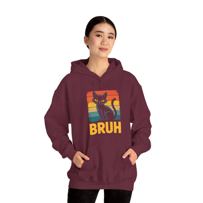 Funny Cat Bruh For Teens Boys Girls Men Women Meme Graphic Hoodie
