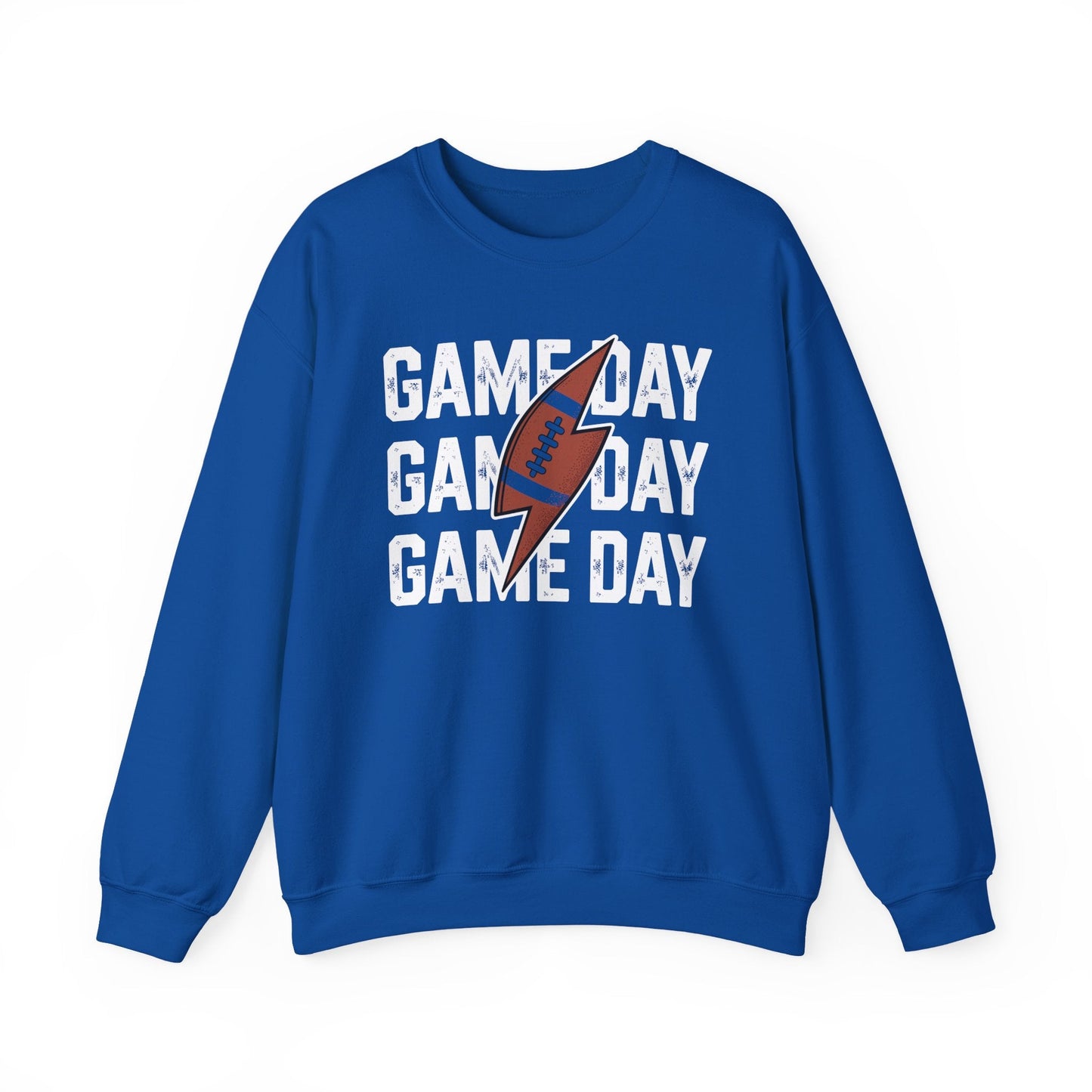 Vintage Game Day Football Lightning Bolt Funny Team Sport Sweatshirt