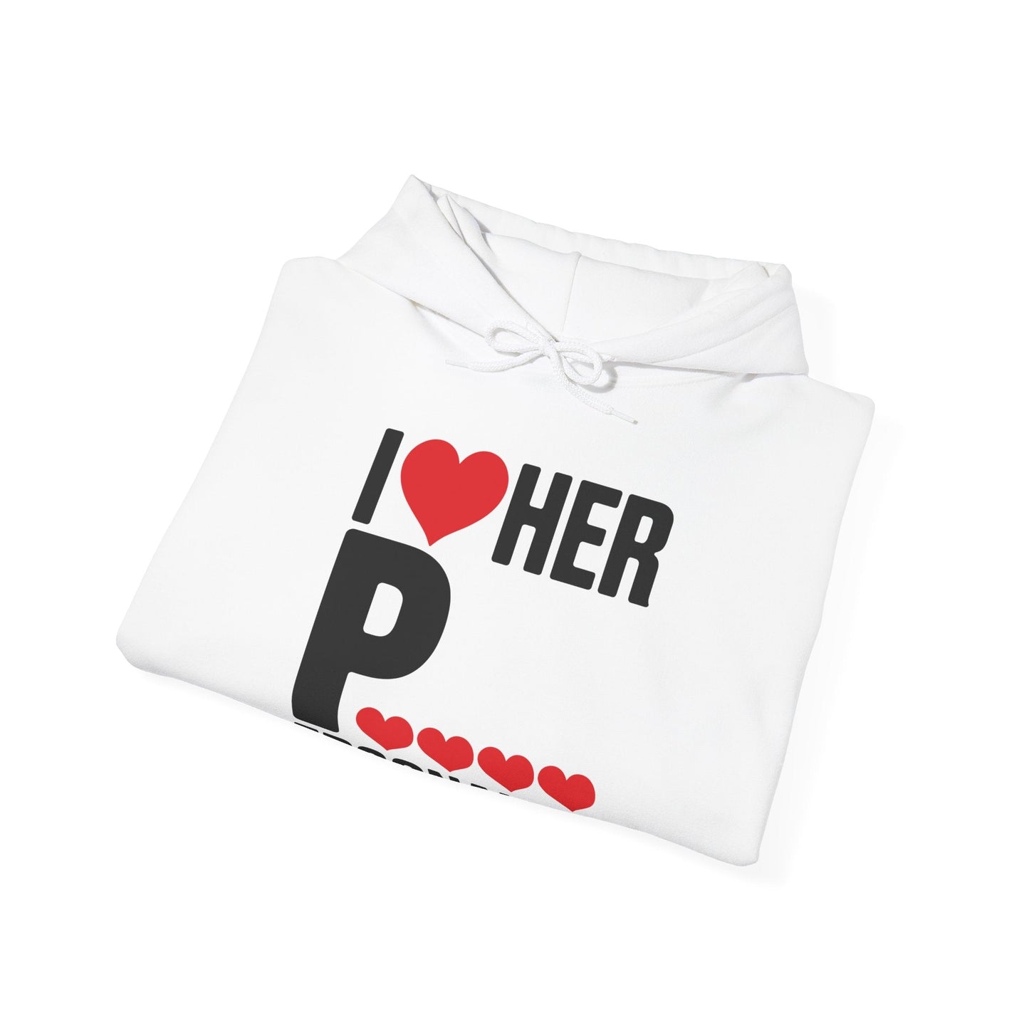 Funny Valentine's Day Couple Matching I Love Her Personality Hoodie