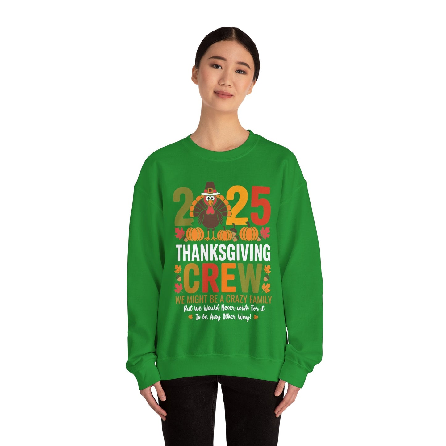 Family Thanksgiving 2025 Thanksgiving Crew Turkey Matching Sweatshirt