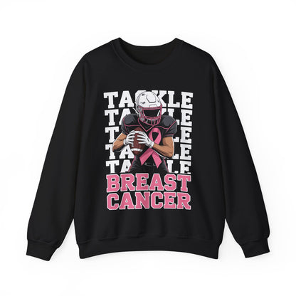Tackle Football Breast Cancer Awareness Pink Ribbon Sweatshirt